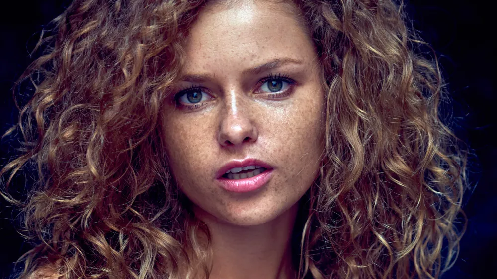 Julia Yaroshenko red hair portrait showing varied expressions