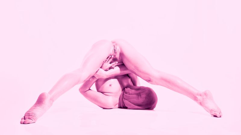 Madrid nude model Joy Lamore Redhead Mono series face covered explicit flexibility reddish surface erotic art Barcelona photographer